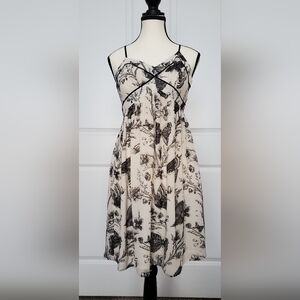 Ann Taylor LOFT Butterfly Print Racerback Dress